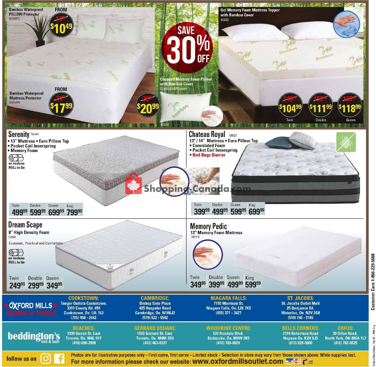 Oxford Mills Bedding & Towels flyer from Wednesday February 1, 2023 to Tuesday February 28, 2023 - page 4