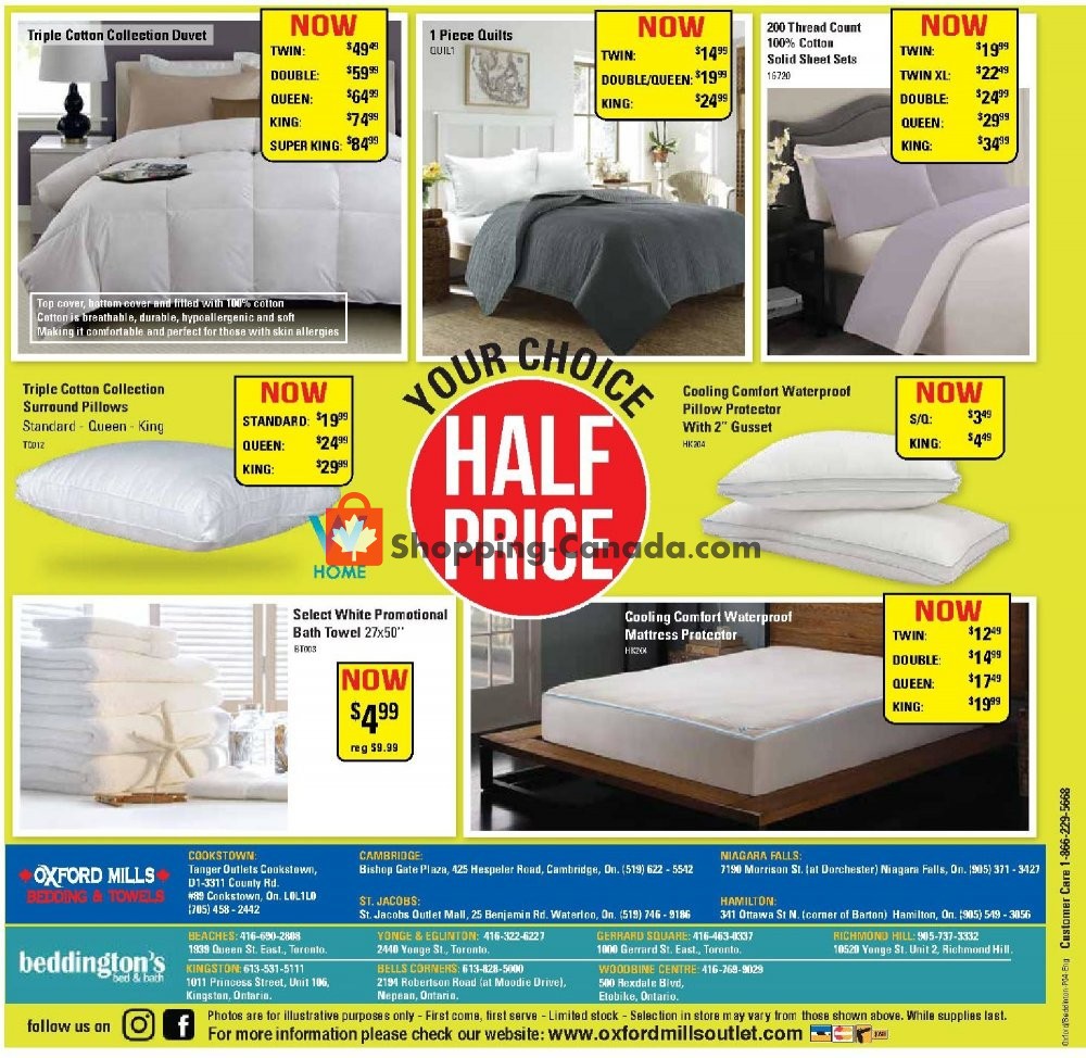 Oxford Mills Bedding & Towels flyer from Wednesday May 27, 2020 to Tuesday June 23, 2020 - page 4