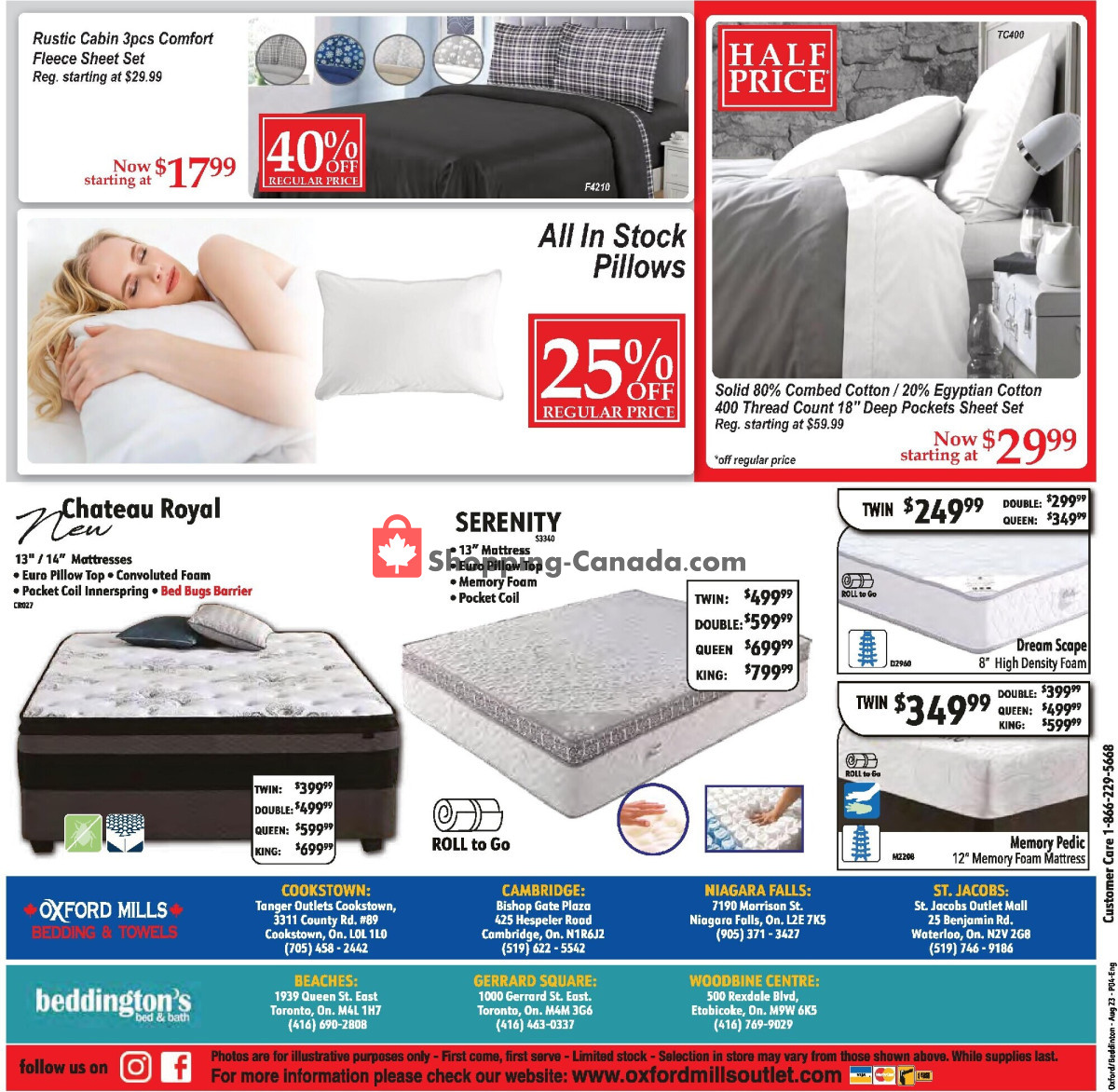 Oxford Mills Bedding & Towels flyer from Wednesday January 10, 2024 to Tuesday February 6, 2024 - page 4