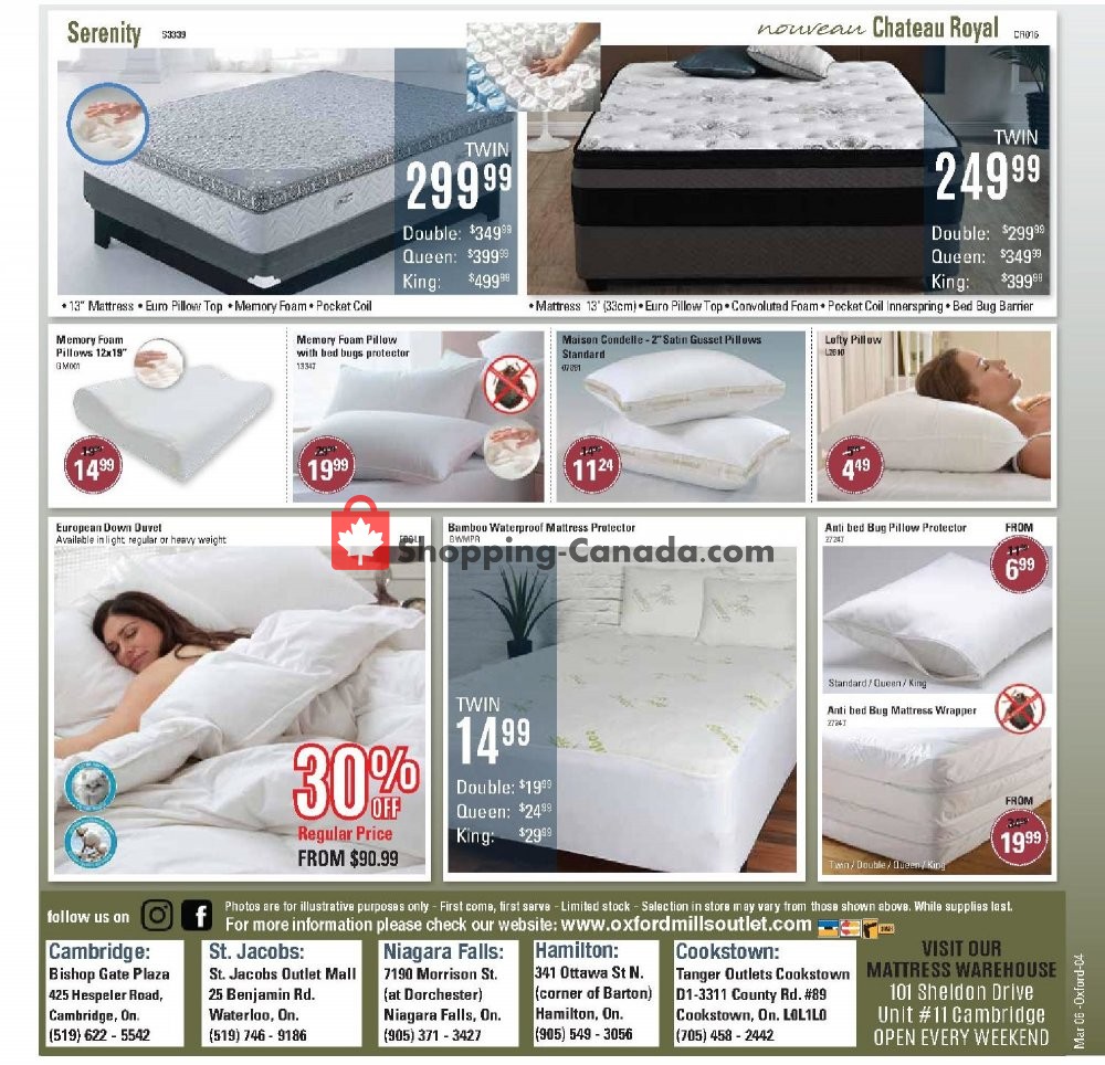 Oxford Mills Bedding & Towels flyer from Wednesday March 6, 2019 to Tuesday April 2, 2019 - page 4