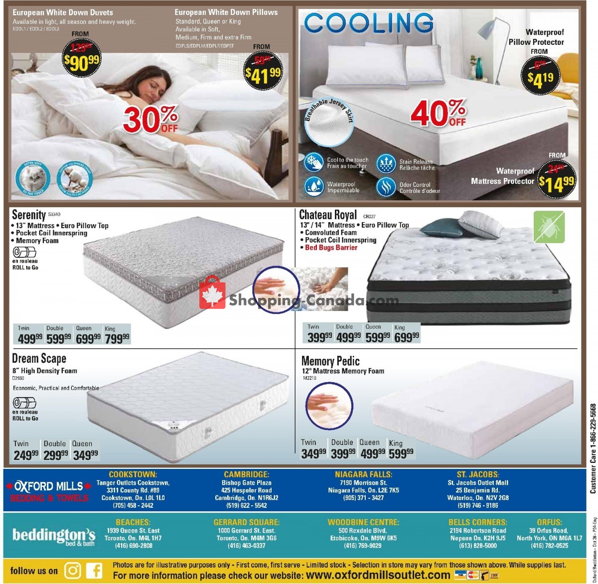 Oxford Mills Bedding & Towels flyer from Wednesday October 26, 2022 to Tuesday November 29, 2022 - page 4