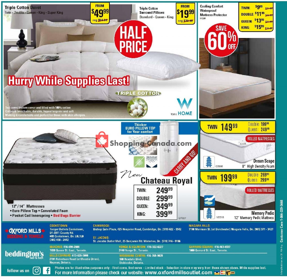 Oxford Mills Bedding & Towels flyer from Wednesday April 28, 2021 to Tuesday May 25, 2021 - page 4