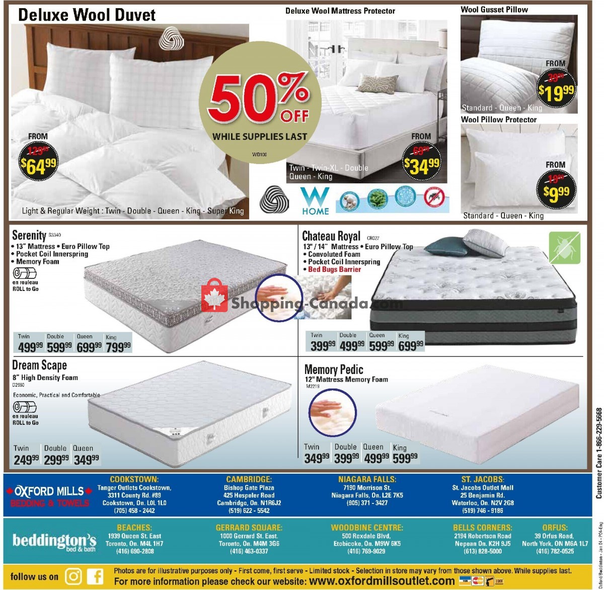 Oxford Mills Bedding & Towels flyer from Wednesday January 4, 2023 to Tuesday January 31, 2023 - page 4