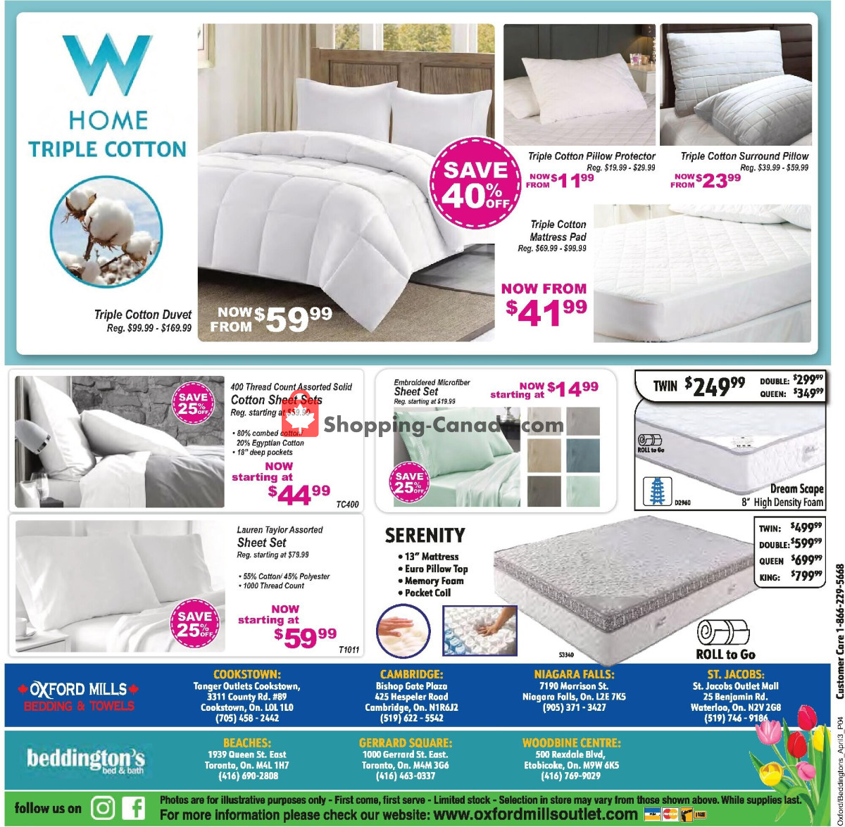 Oxford Mills Factory Outlet flyer from Wednesday April 3, 2024 to Tuesday April 30, 2024 - page 4