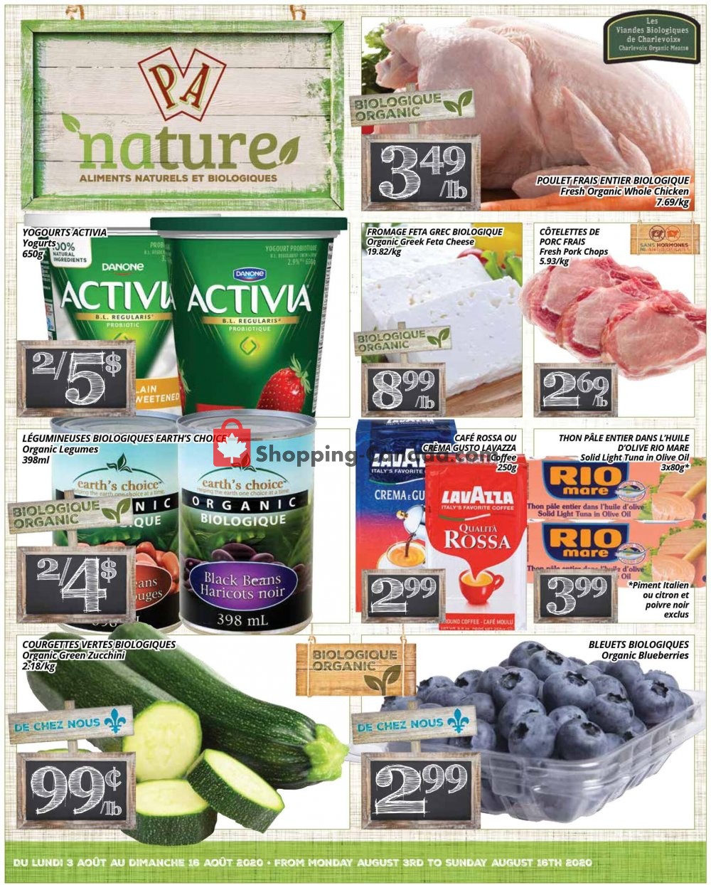PA Nature flyer from Monday August 3, 2020 to Sunday August 16, 2020 - page 1