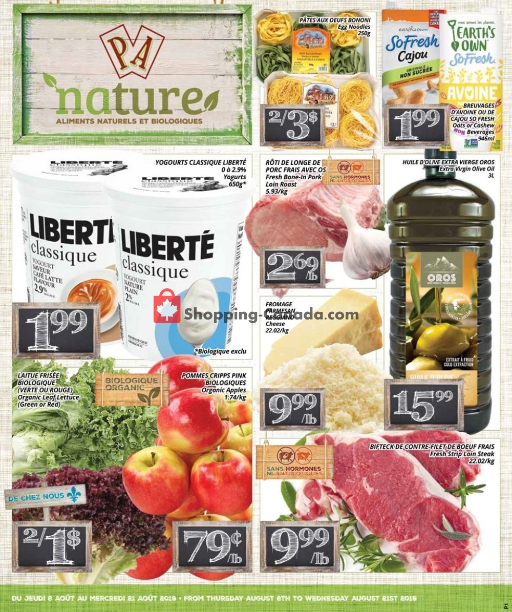 PA Nature flyer from Thursday August 8, 2019 to Wednesday August 21, 2019 - page 1