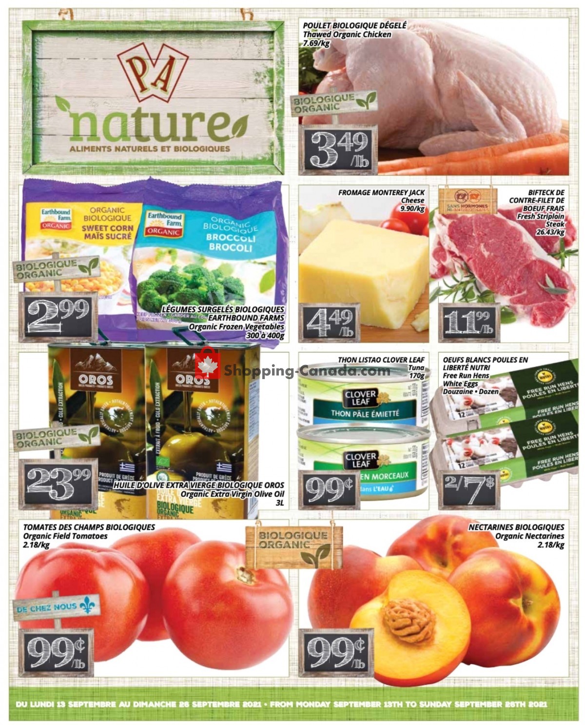 PA Nature flyer from Monday September 13, 2021 to Sunday September 26, 2021 - page 1