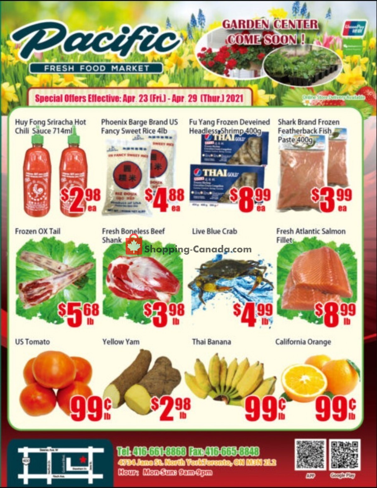 Pacific Fresh Food Market flyer from Friday April 23, 2021 to Thursday April 29, 2021 - page 1