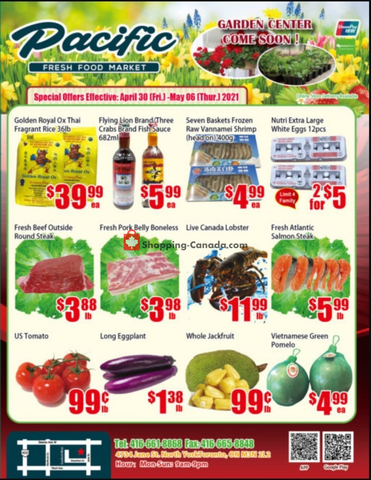 Pacific Fresh Food Market flyer from Friday April 30, 2021 to Thursday May 6, 2021 - page 1