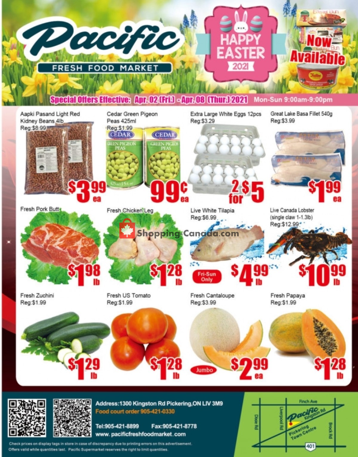 Pacific Fresh Food Market flyer from Friday April 2, 2021 to Thursday April 8, 2021 - page 1