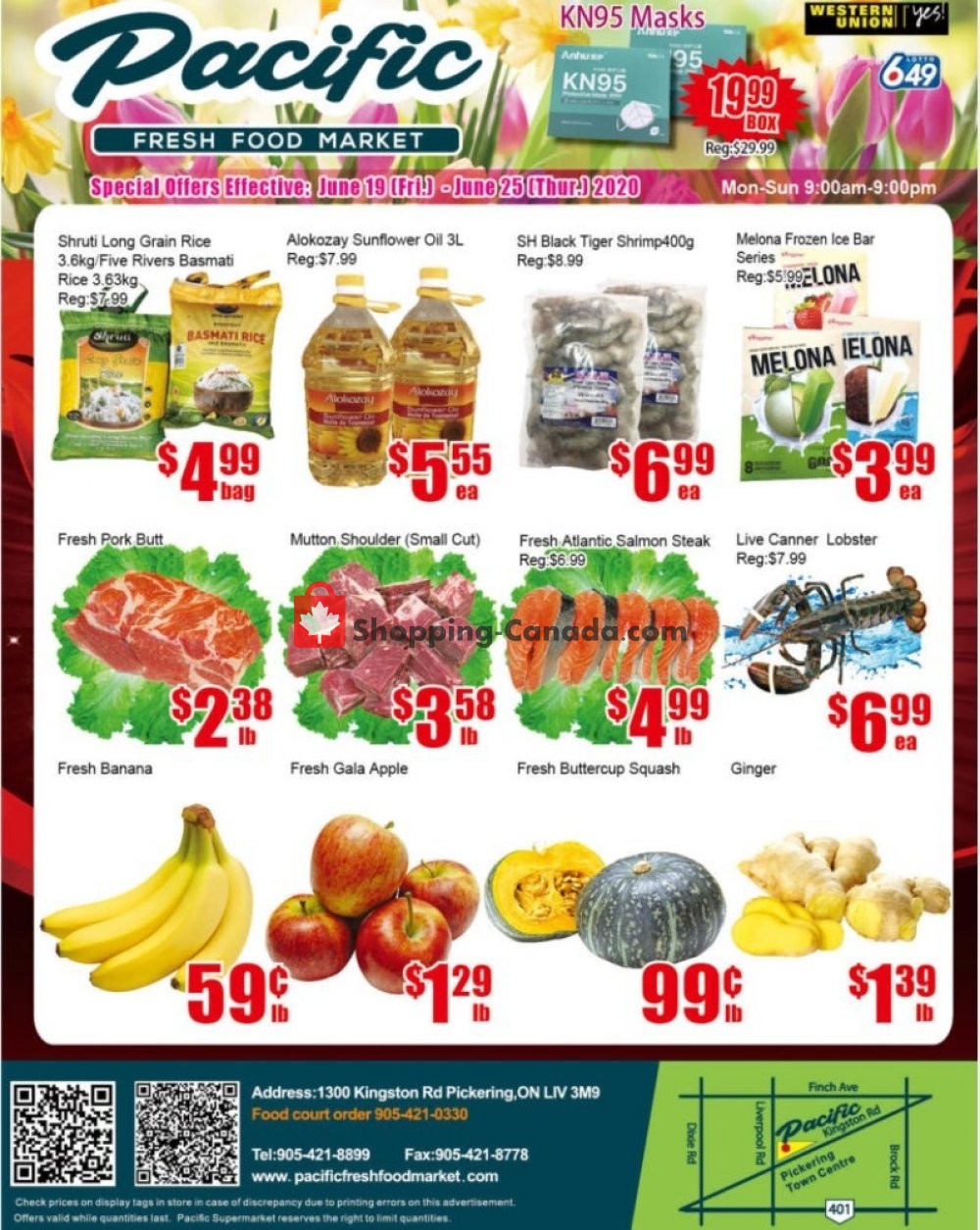 Pacific Fresh Food Market Canada, flyer (Special Offer Pickering