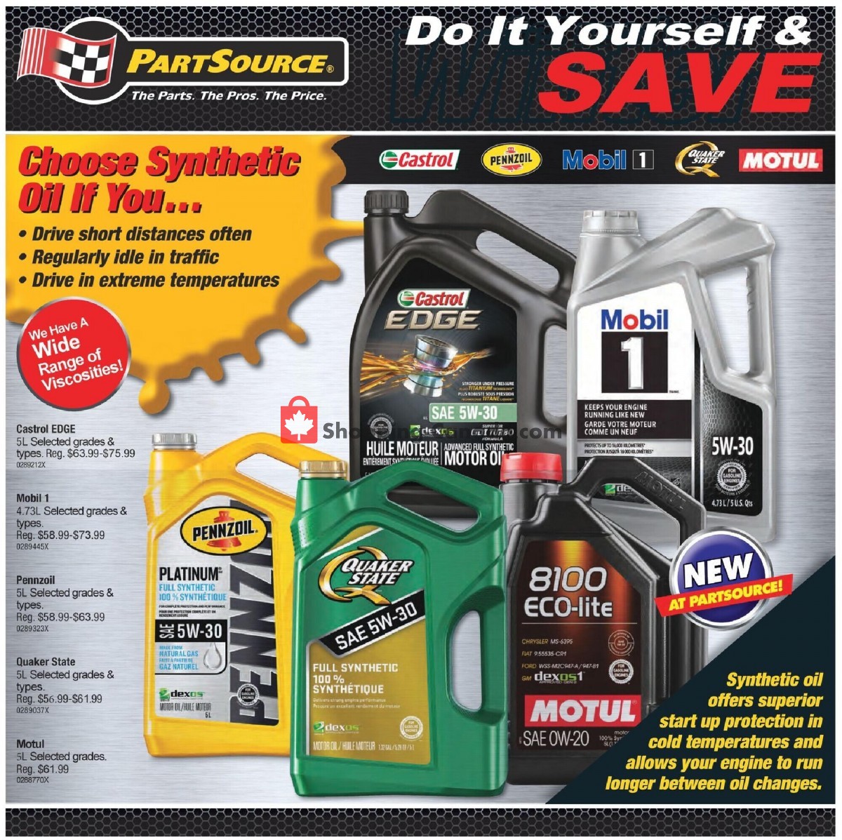 PartSource Canada Flyer Celebrate Canada Day June 30 July 3 