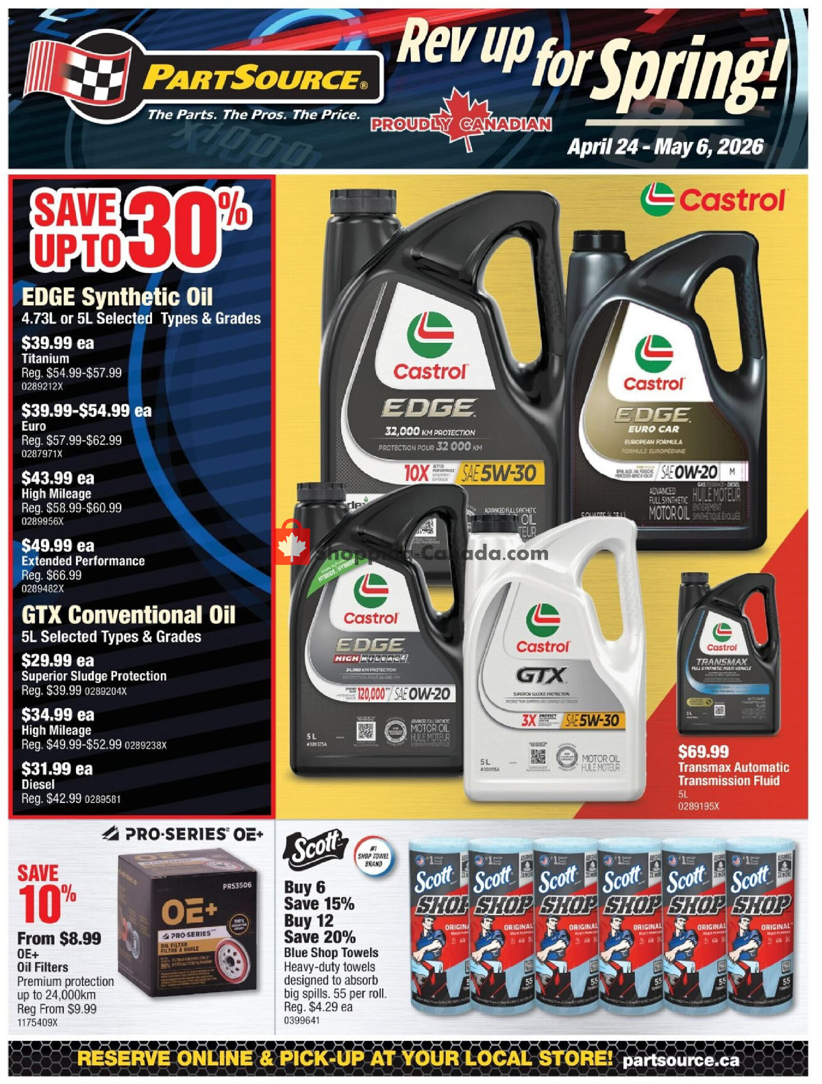 PartSource flyer from Friday April 24, 2026 to Wednesday May 6, 2026 - page 1