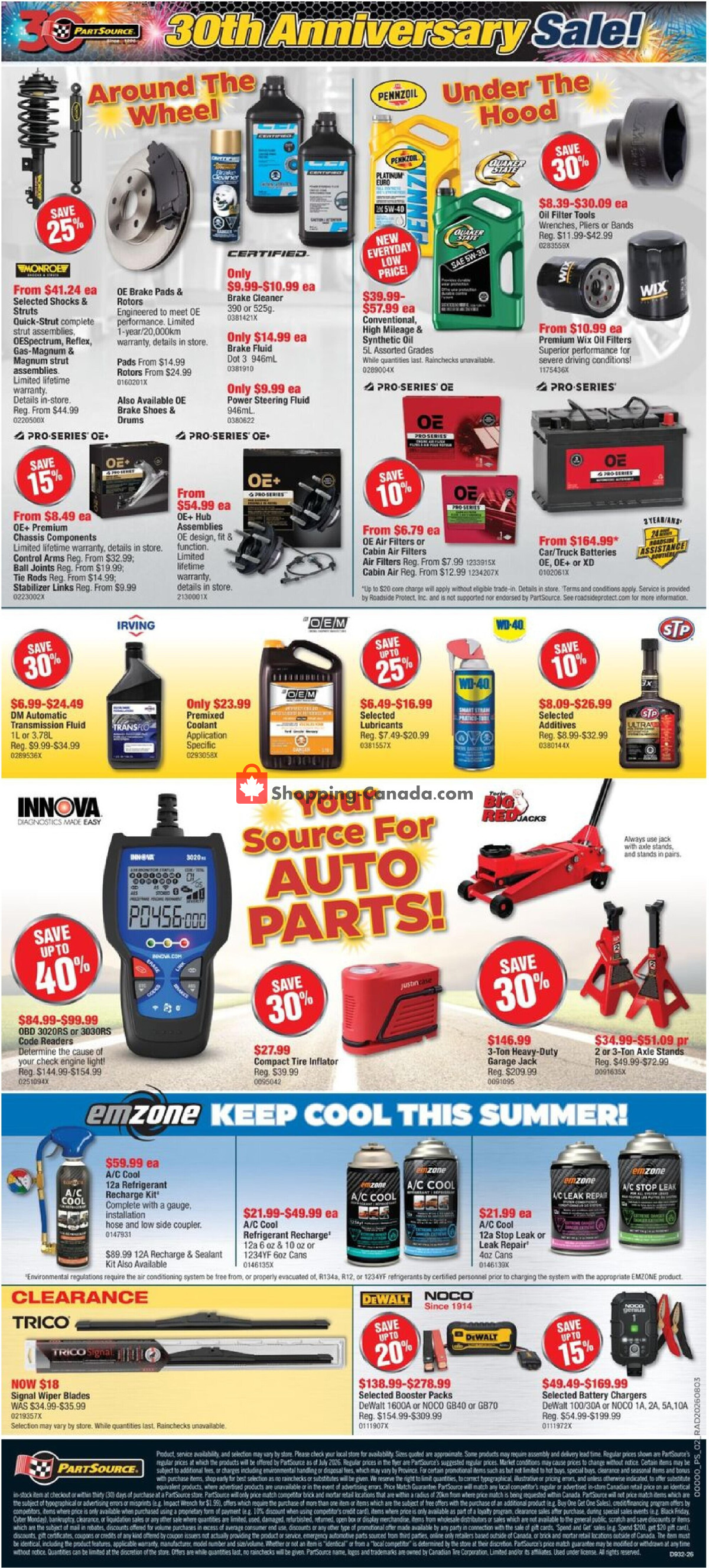 PartSource flyer from Friday August 7, 2026 to Wednesday August 19, 2026 - page 2