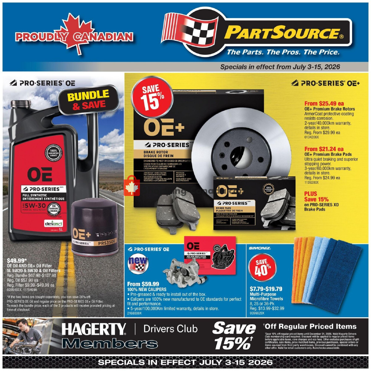 PartSource flyer from Friday July 3, 2026 to Wednesday July 15, 2026 - page 1