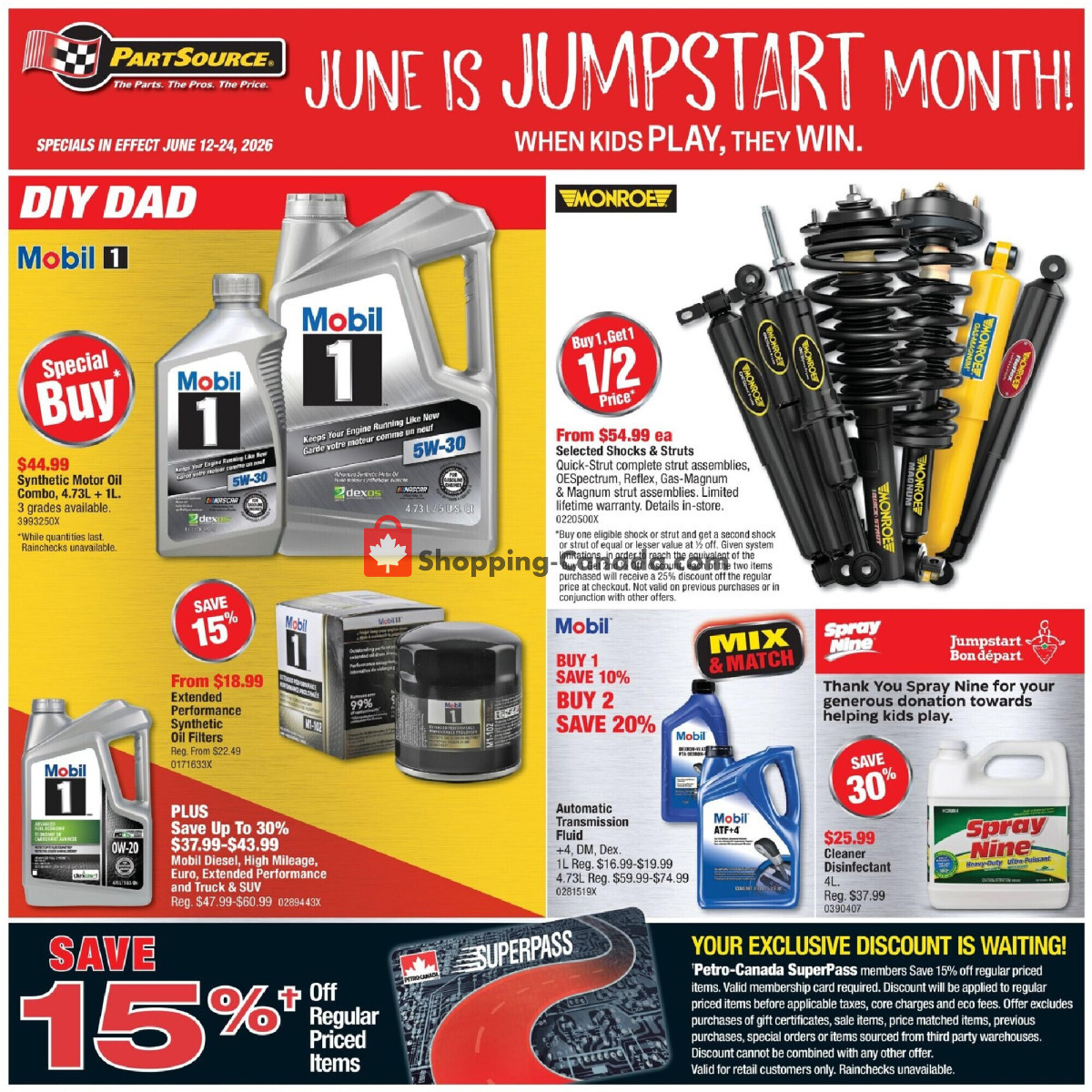 PartSource flyer from Friday June 12, 2026 to Wednesday June 24, 2026 - page 1