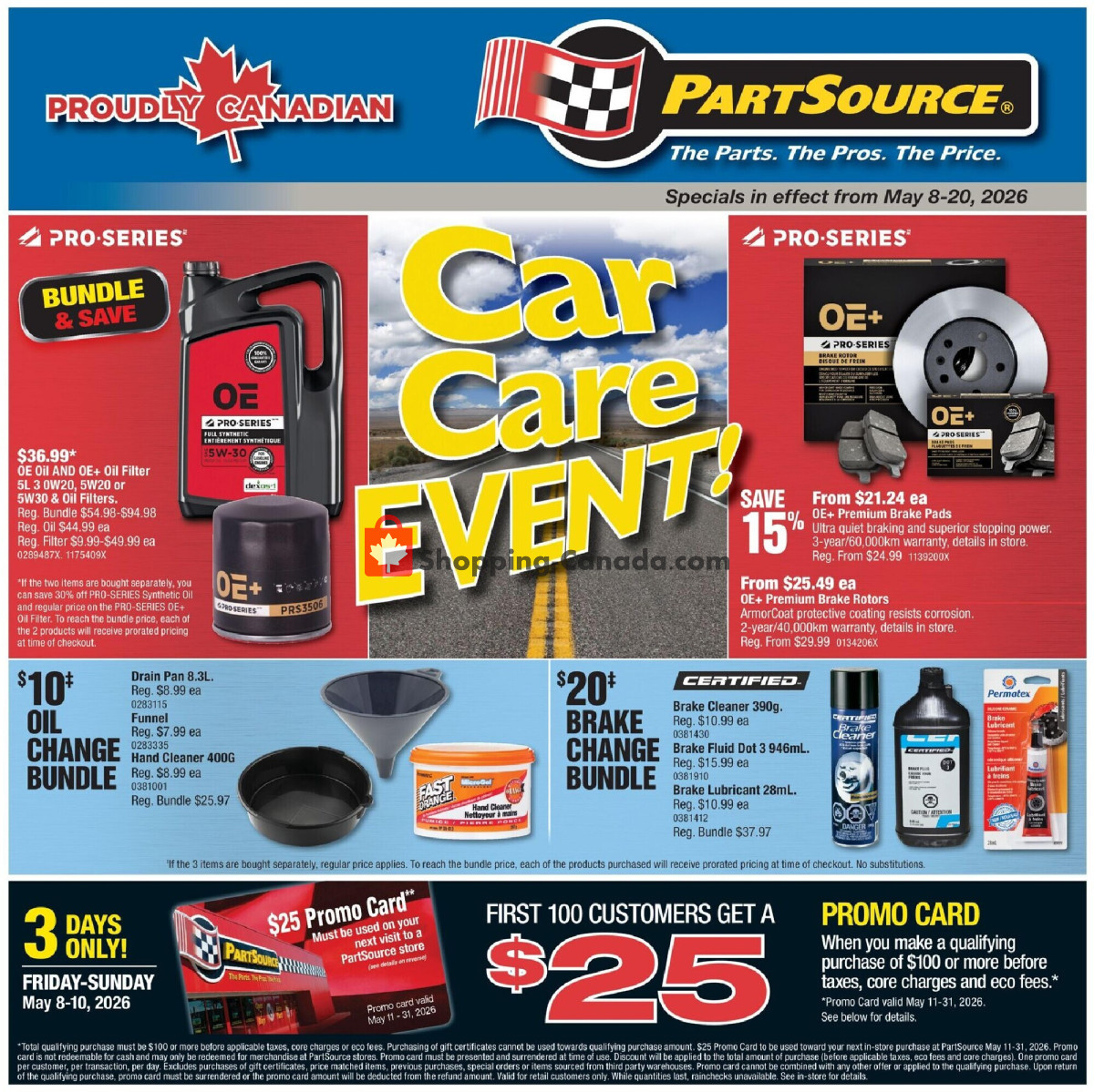 PartSource flyer from Friday May 8, 2026 to Wednesday May 20, 2026 - page 1