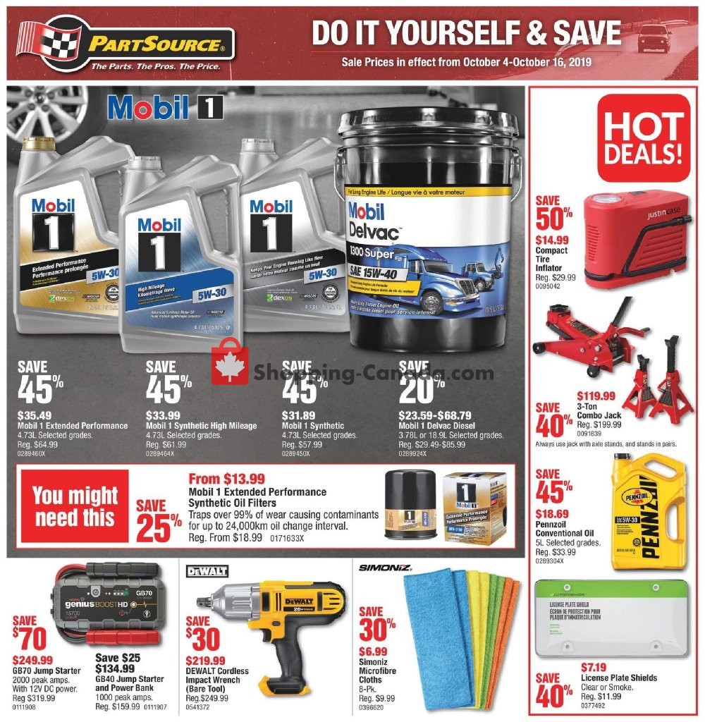 PartSource flyer from Friday October 4, 2019 to Wednesday October 16, 2019 - page 3