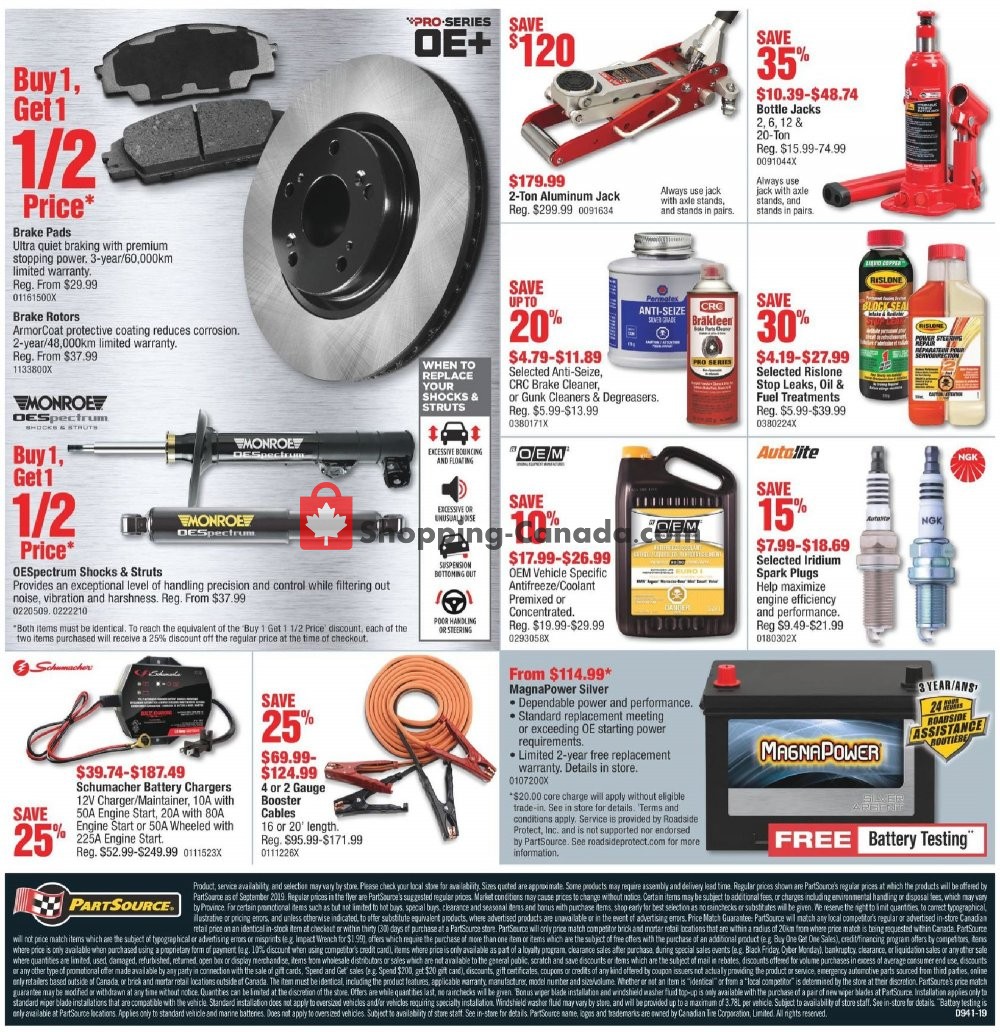 PartSource flyer from Friday October 4, 2019 to Wednesday October 16, 2019 - page 4