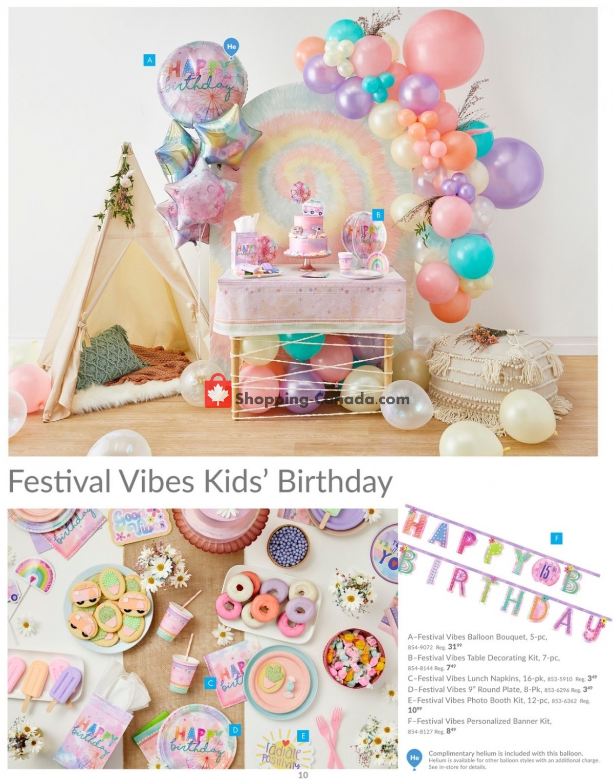 Party City Canada, flyer (2022 Fall & Winter Celebration Guide