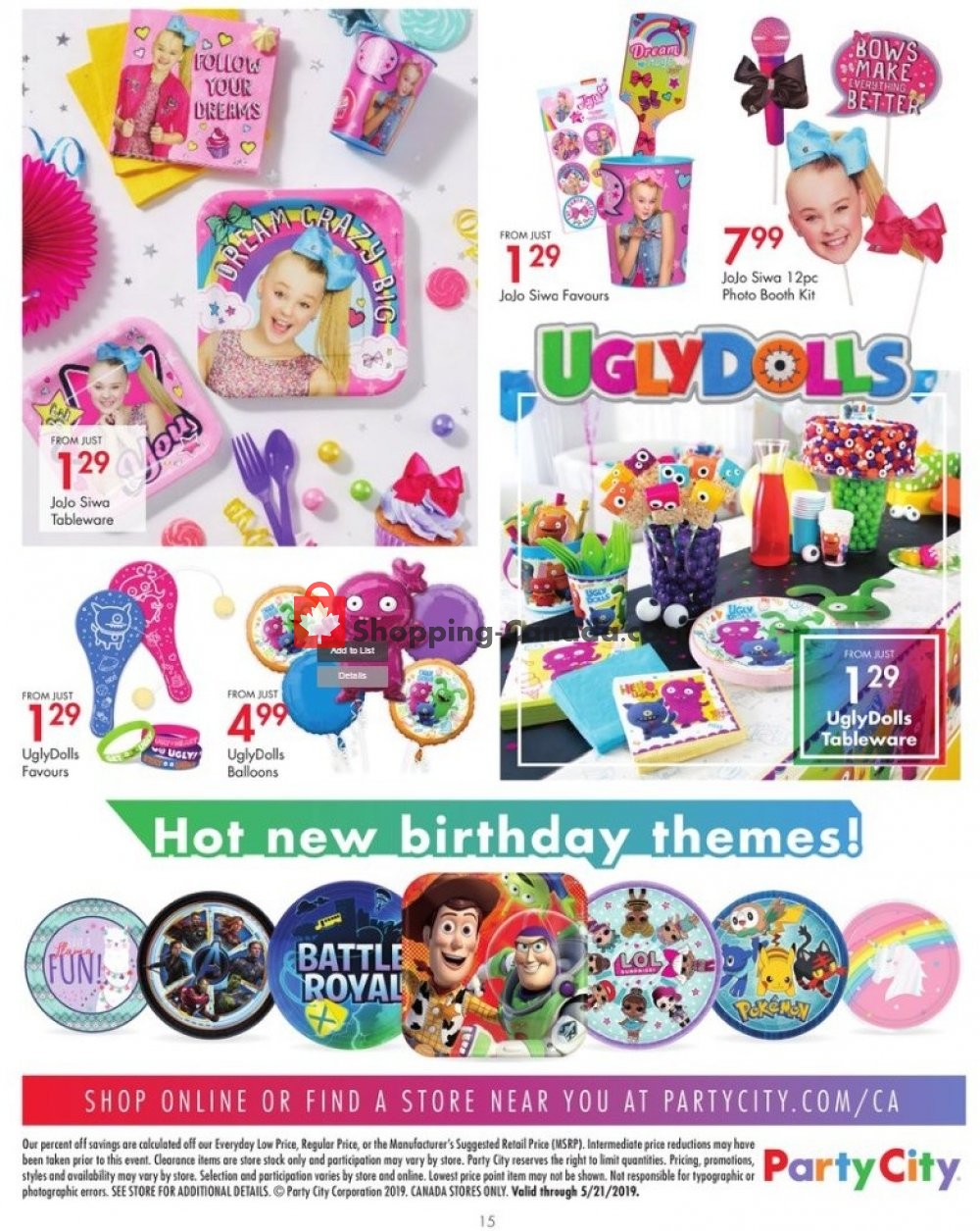 Party City flyer from Monday May 13, 2019 to Tuesday May 21, 2019 - page 15