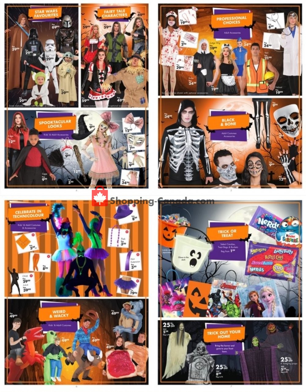 Party City Canada, flyer (Halloween Fun) October 23 October 31