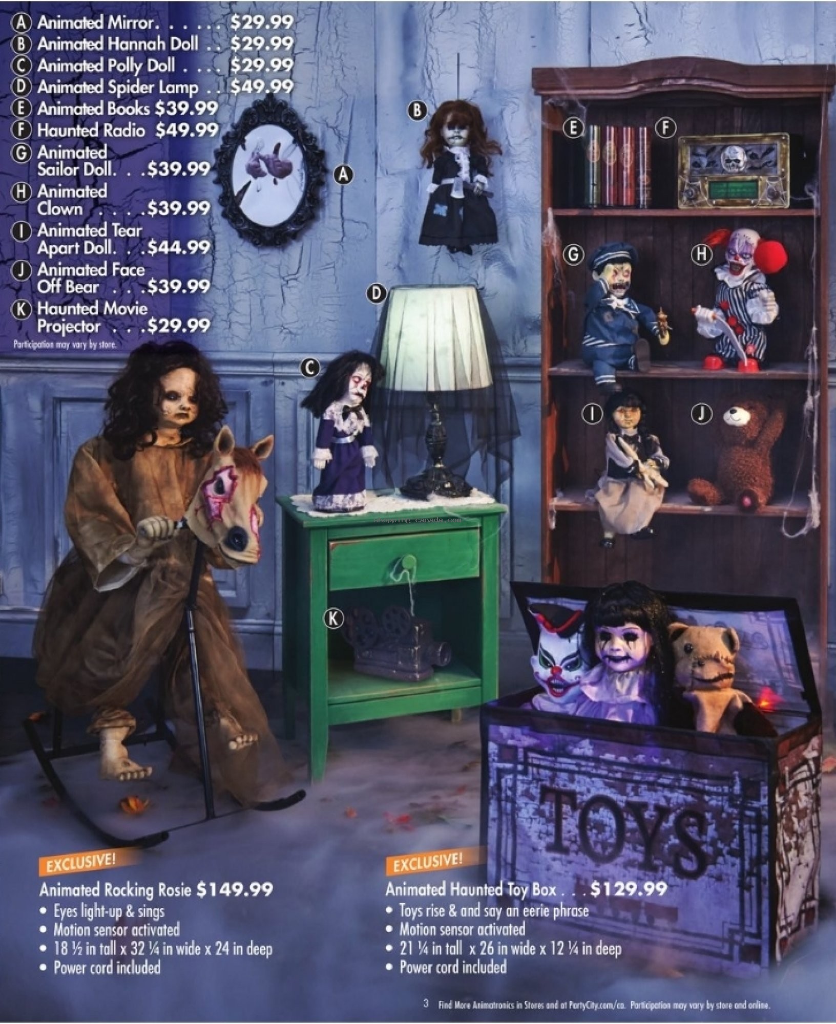 Flyer and weekly ads Party City Canada Halloween Magalog from