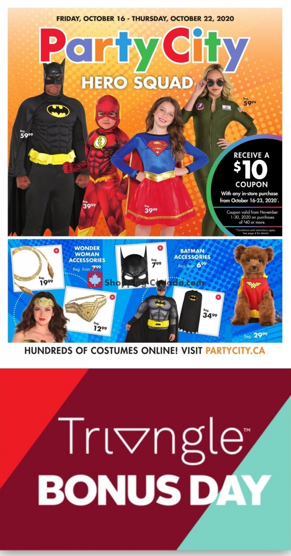Party City flyer from Friday October 16, 2020 to Thursday October 22, 2020 - page 1