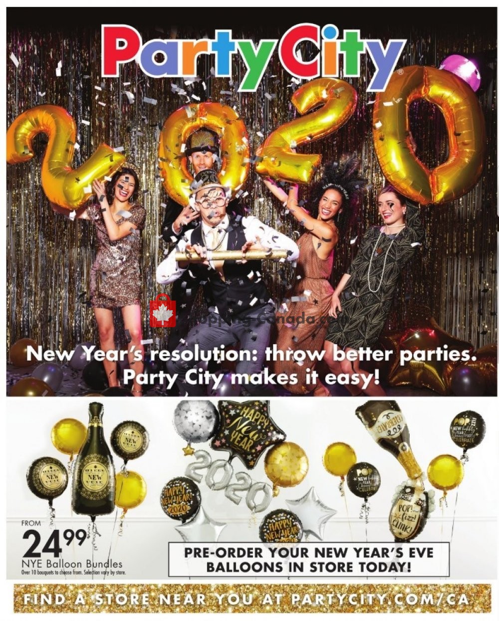 Party City flyer from Wednesday December 18, 2019 to Tuesday December 31, 2019 - page 1