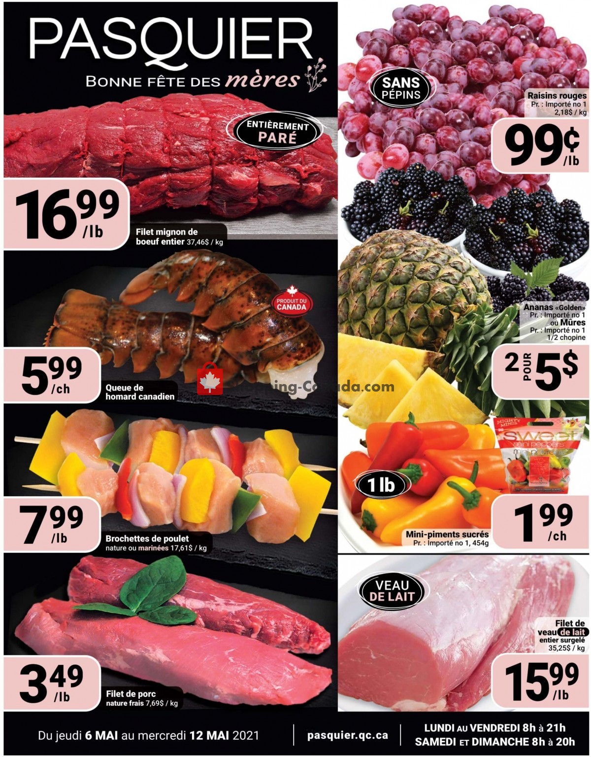 Pasquier flyer from Thursday May 6, 2021 to Wednesday May 12, 2021 - page 1