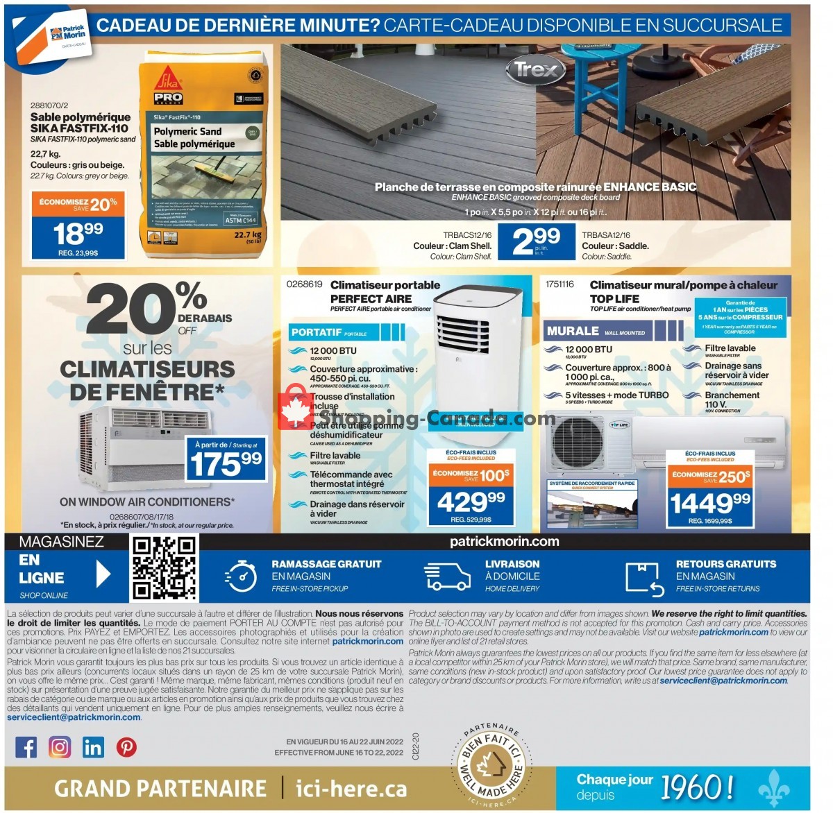 Patrick Morin flyer from Thursday June 16, 2022 to Wednesday June 22, 2022 - page 14