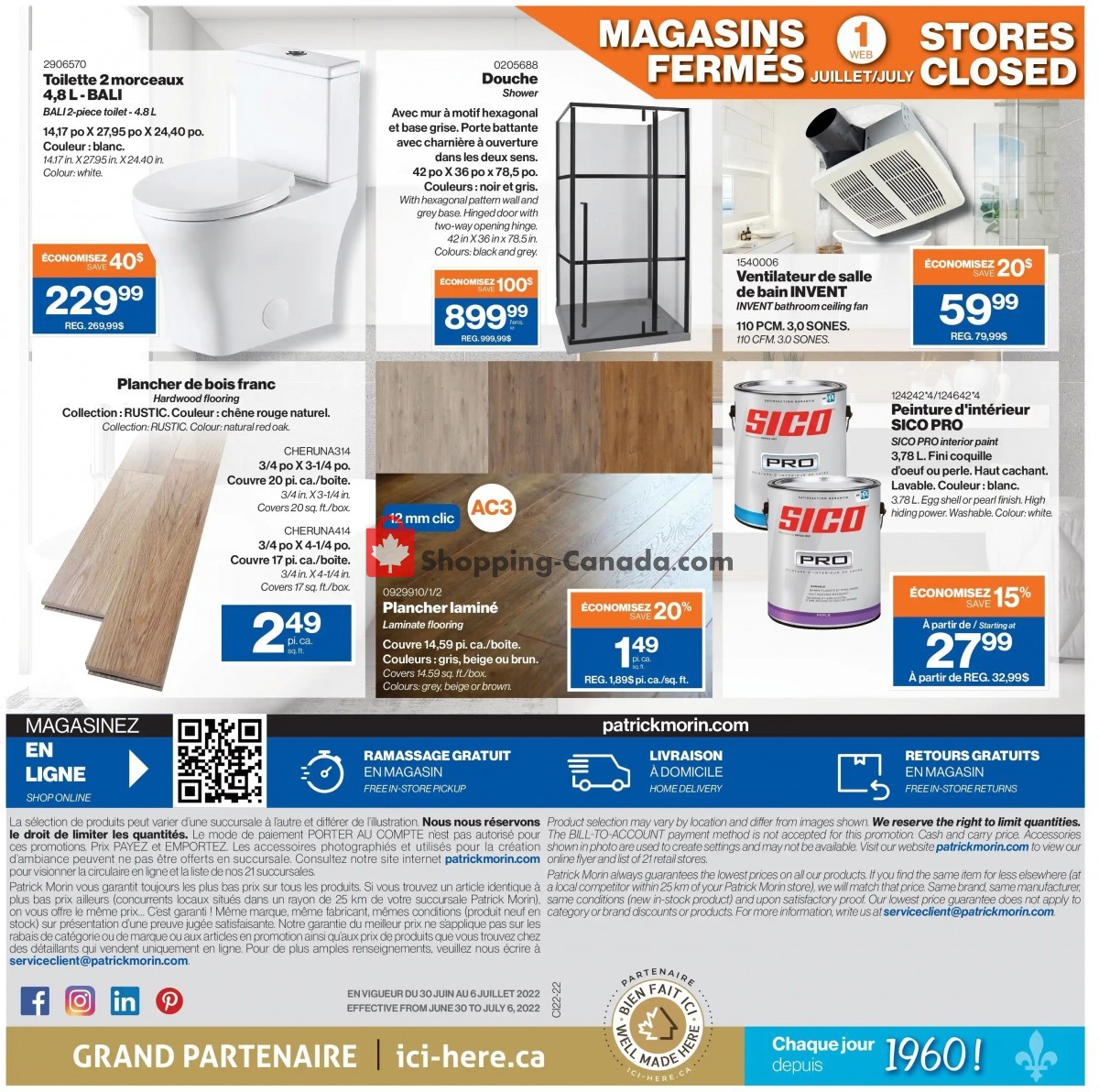 Patrick Morin flyer from Thursday June 30, 2022 to Wednesday July 6, 2022 - page 10