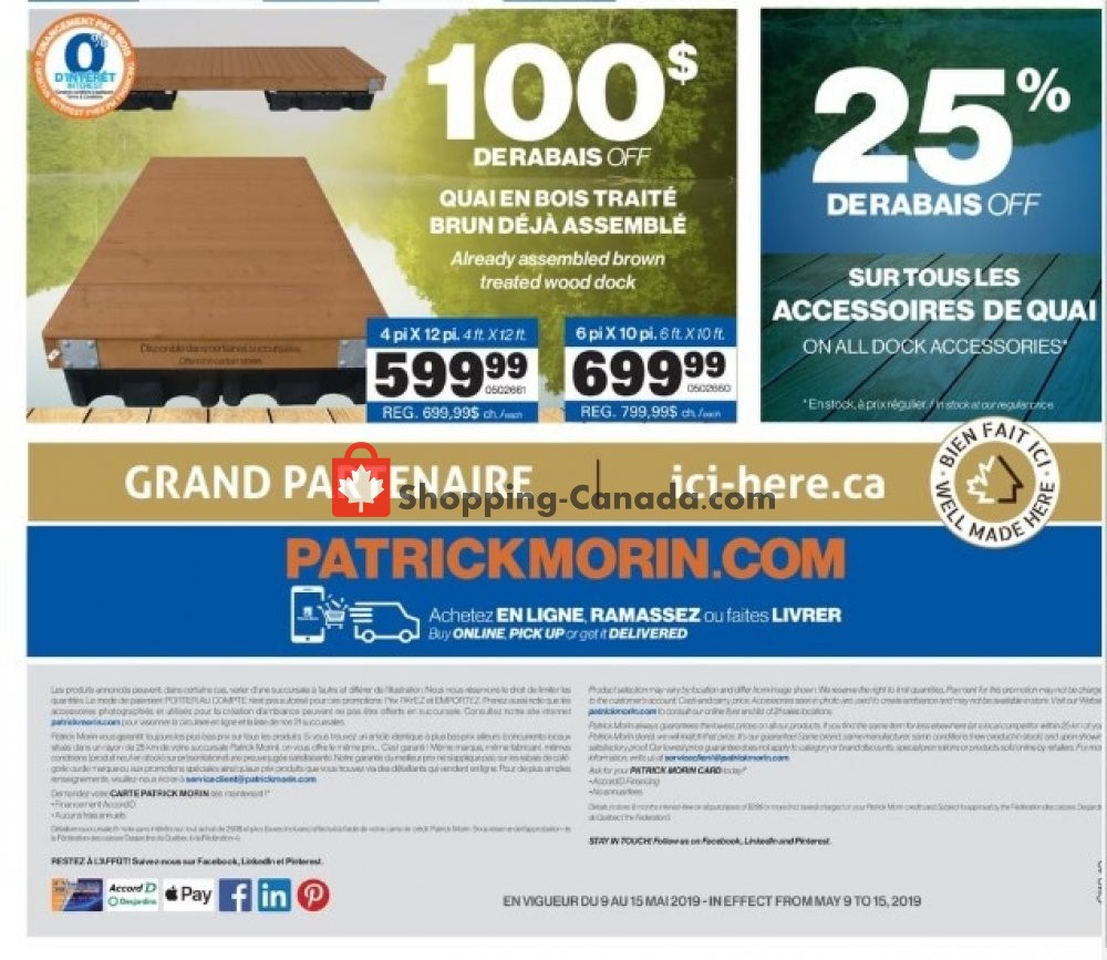 Patrick Morin flyer from Thursday May 9, 2019 to Wednesday May 15, 2019 - page 16