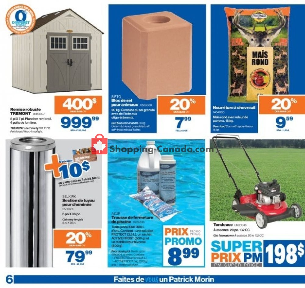 Patrick Morin flyer from Thursday September 5, 2019 to Wednesday September 11, 2019 - page 12