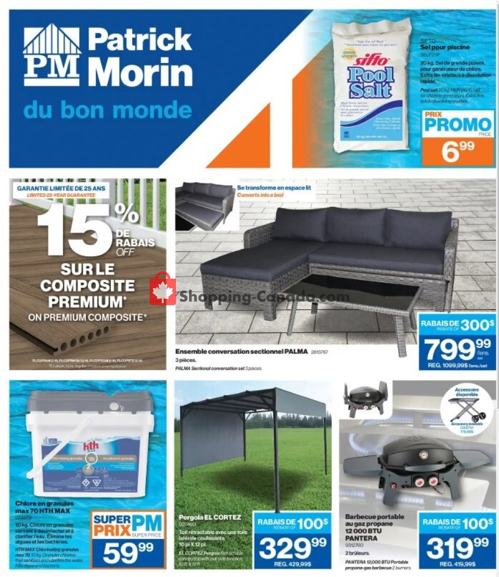 Patrick Morin flyer from Thursday July 2, 2020 to Wednesday July 8, 2020 - page 1