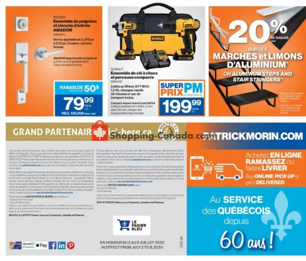 Patrick Morin flyer from Thursday July 2, 2020 to Wednesday July 8, 2020 - page 8