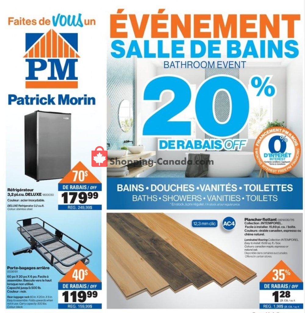 Patrick Morin flyer from Thursday March 14, 2019 to Wednesday March 20, 2019 - page 1