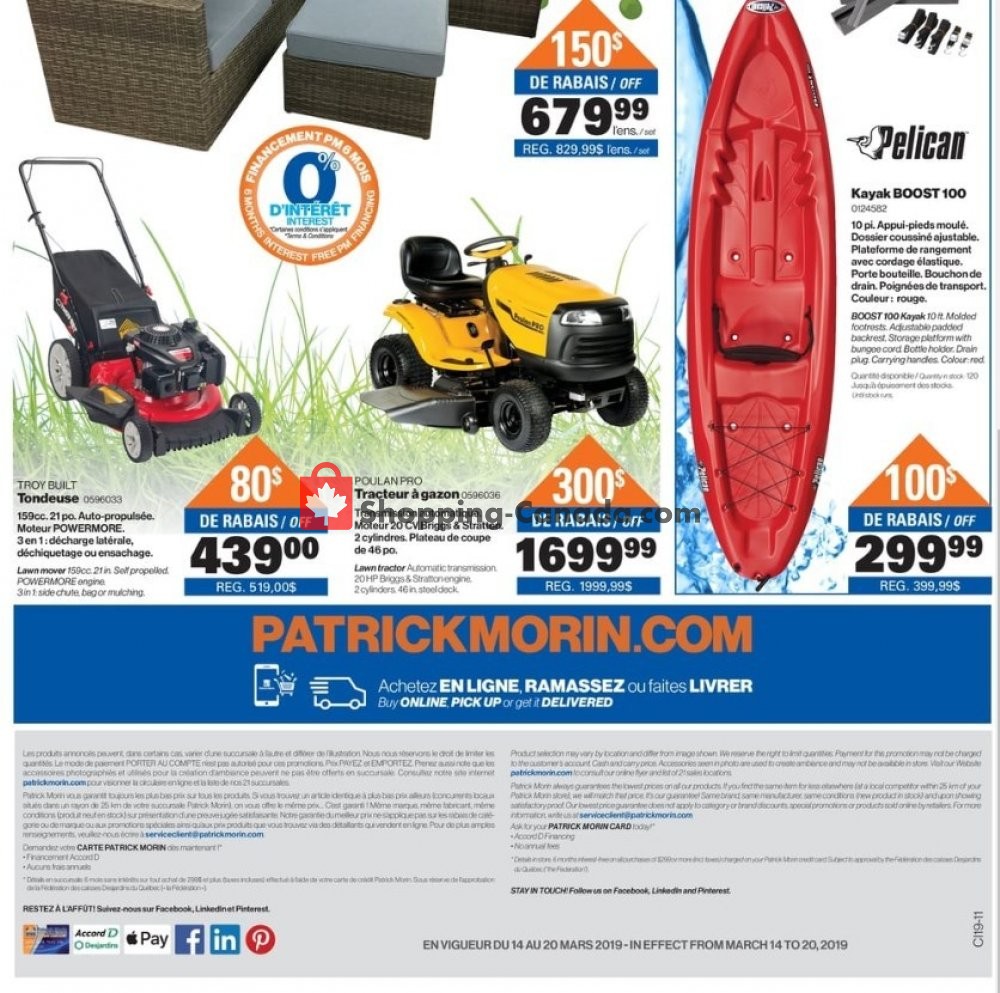 Patrick Morin flyer from Thursday March 14, 2019 to Wednesday March 20, 2019 - page 8