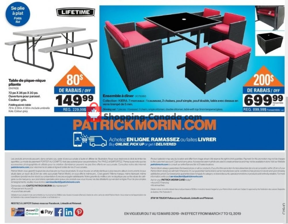 Patrick Morin flyer from Thursday March 7, 2019 to Wednesday March 13, 2019 - page 8