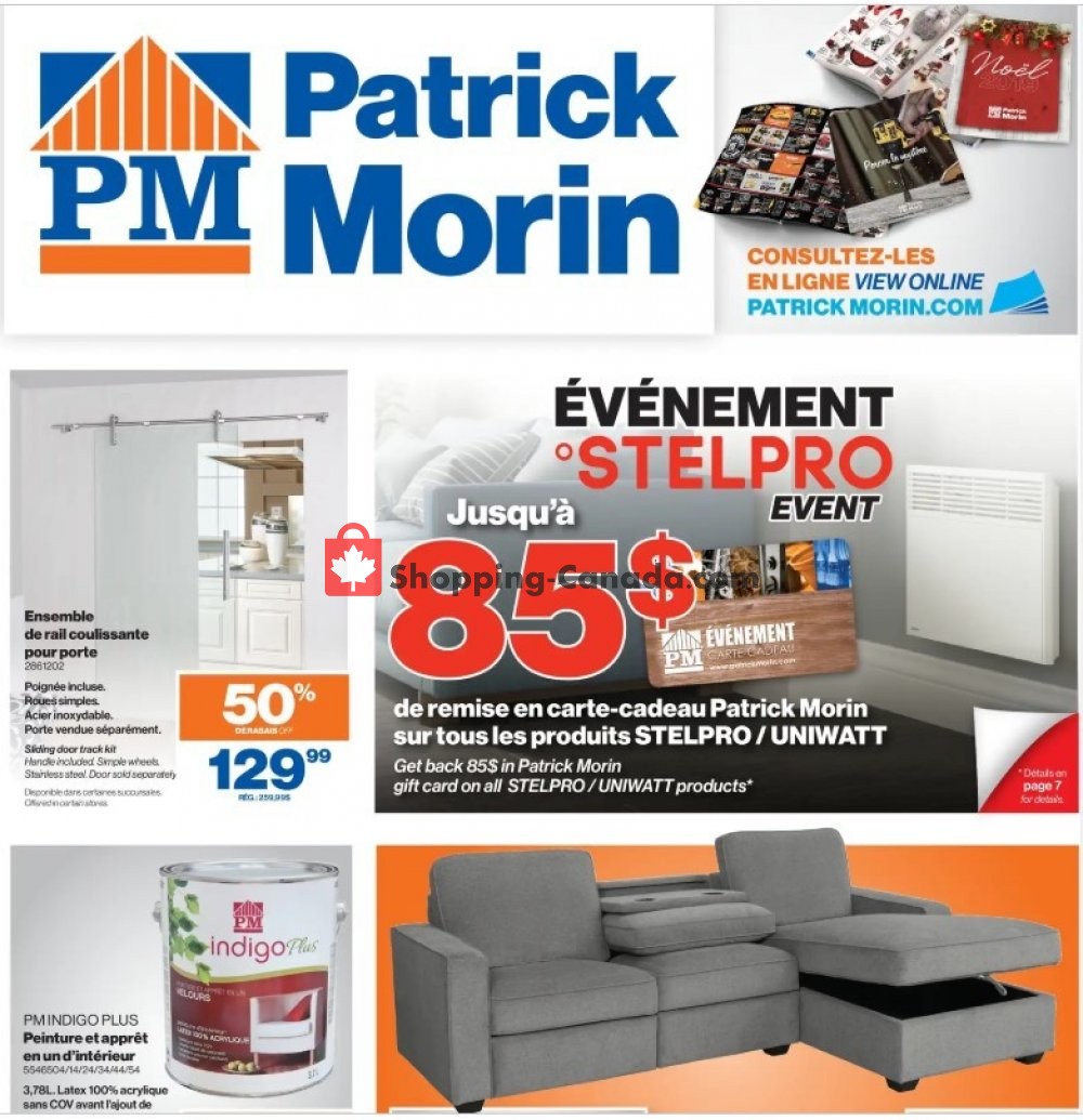 Patrick Morin flyer from Thursday November 7, 2019 to Wednesday November 13, 2019 - page 1