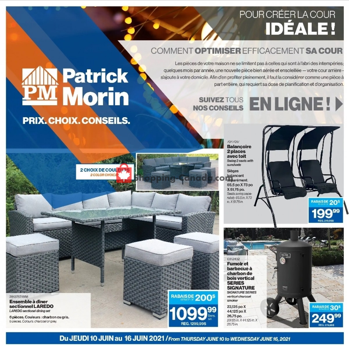 Patrick Morin flyer from Thursday June 10, 2021 to Wednesday June 16, 2021 - page 1
