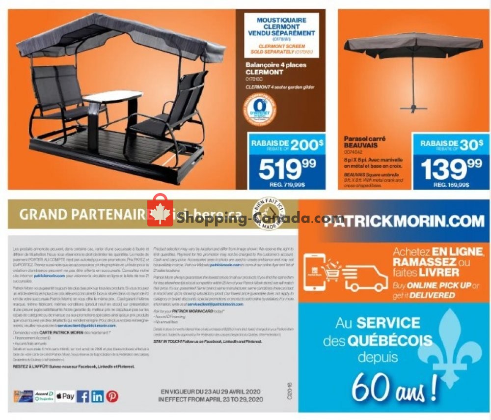 Patrick Morin flyer from Thursday April 23, 2020 to Wednesday April 29, 2020 - page 11