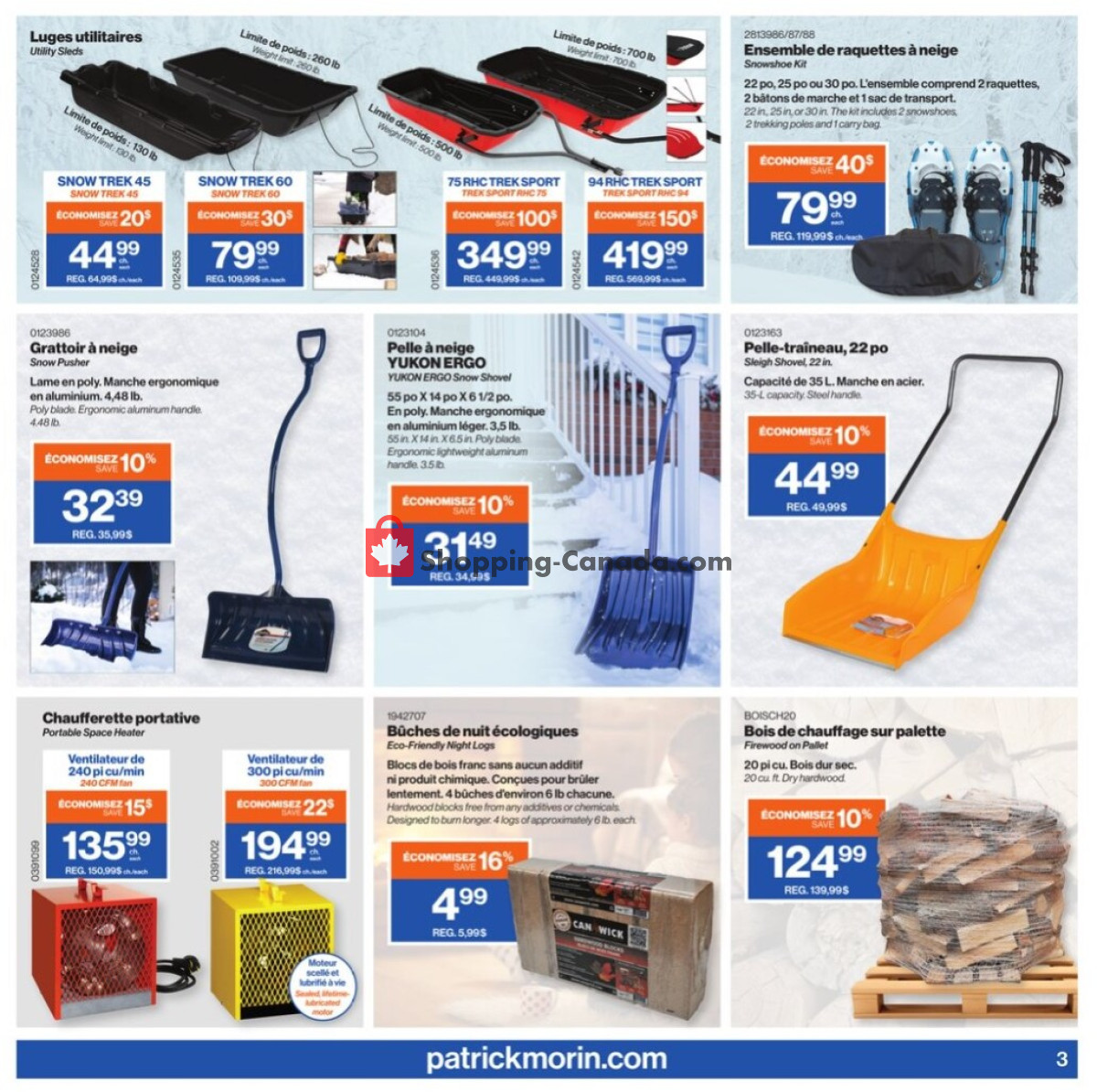 Patrick Morin flyer from Thursday January 11, 2024 to Wednesday January 24, 2024 - page 3