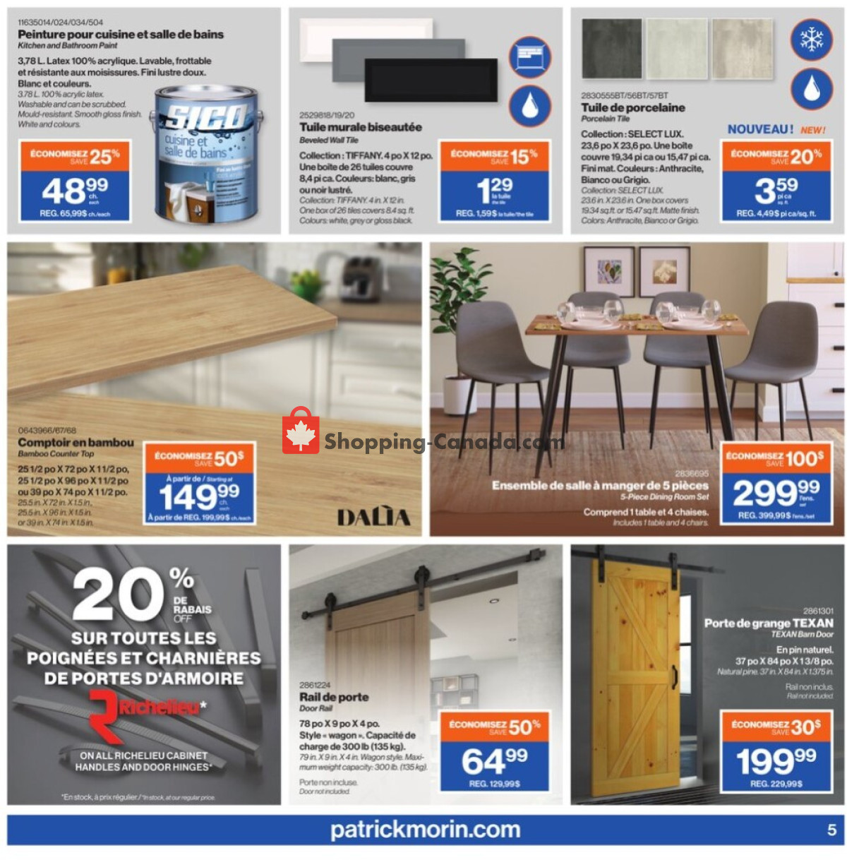 Patrick Morin flyer from Thursday January 11, 2024 to Wednesday January 24, 2024 - page 5