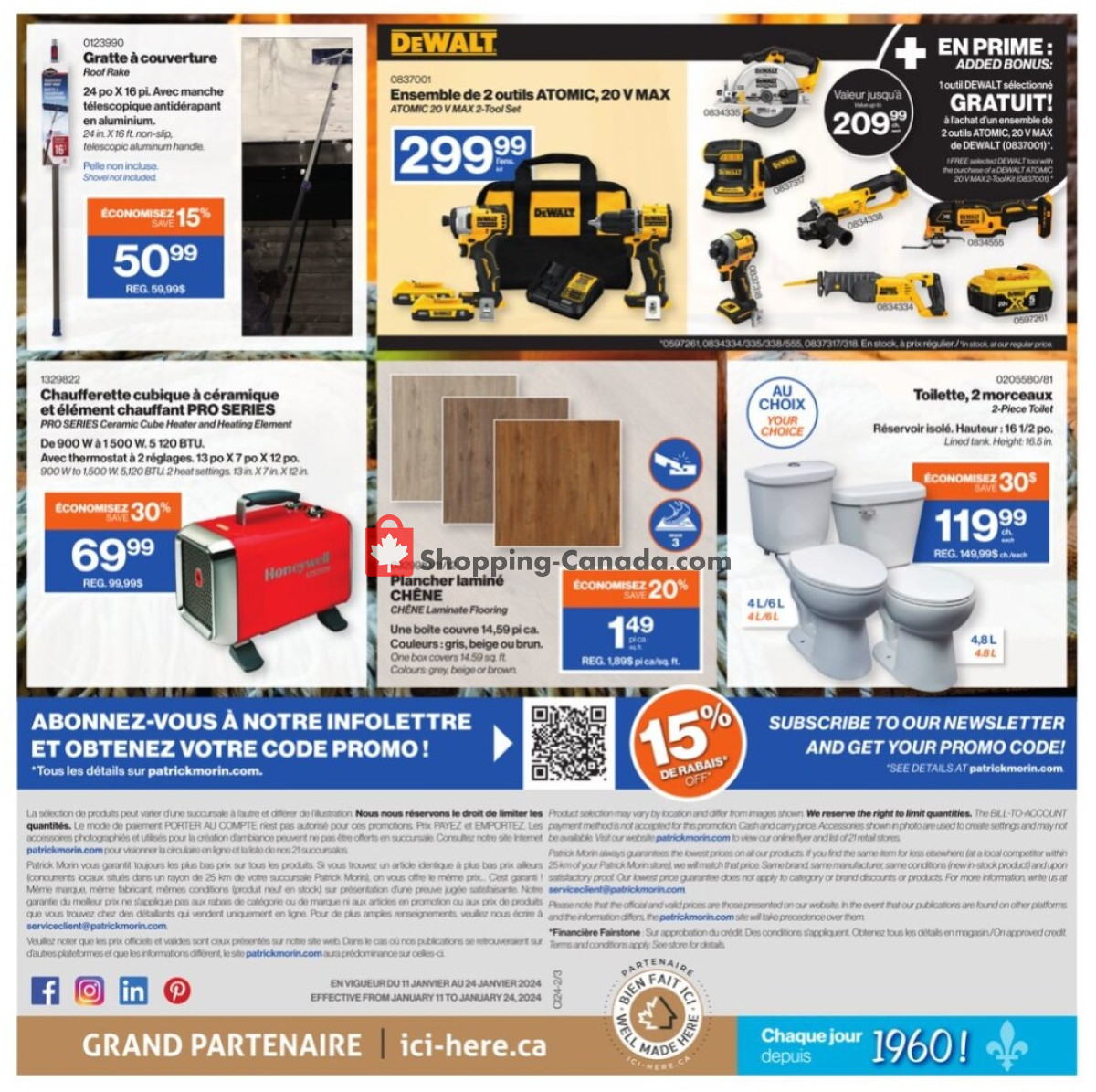 Patrick Morin flyer from Thursday January 11, 2024 to Wednesday January 24, 2024 - page 9