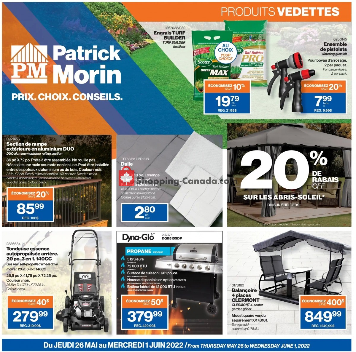 Patrick Morin Canada, flyer (Produits Vedettes) May 26 June 1, 2022 Shopping Canada