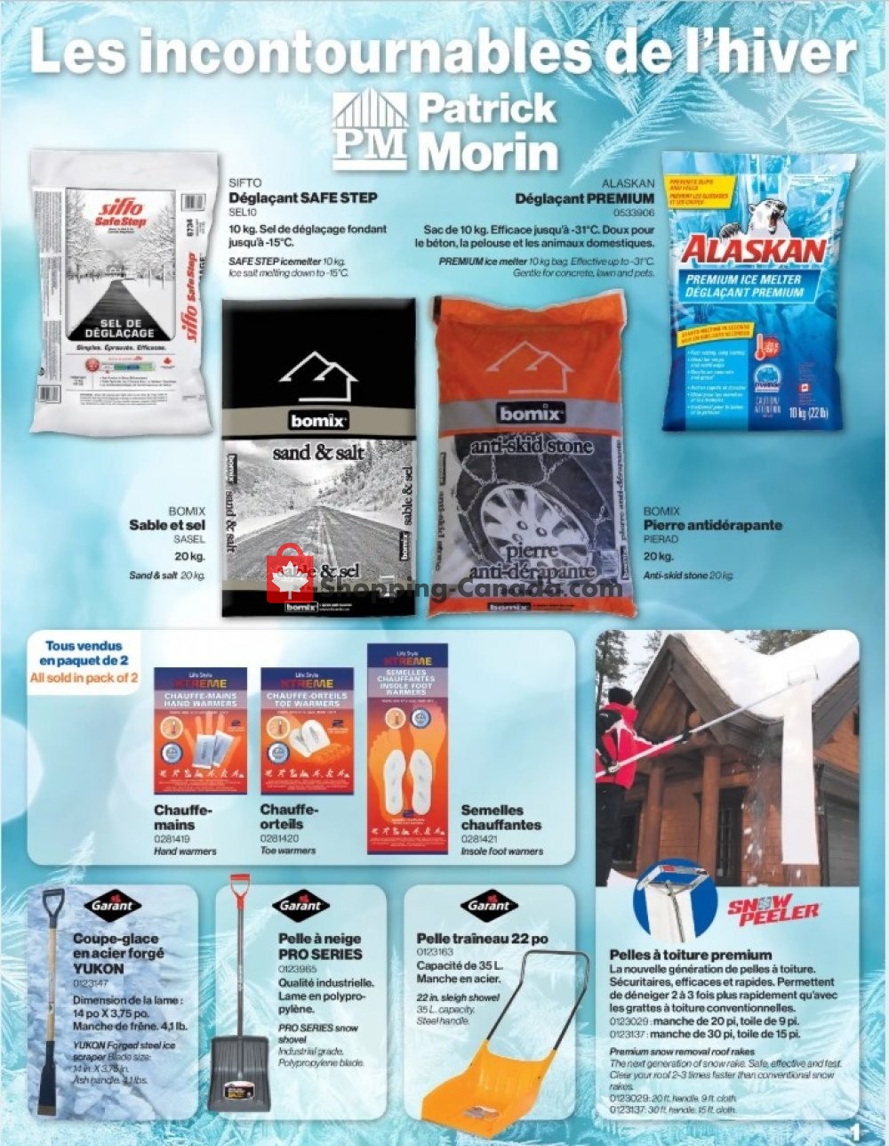 Patrick Morin flyer from Friday December 27, 2019 to Friday January 31, 2020 - page 1