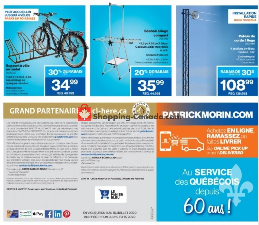 Patrick Morin flyer from Thursday July 9, 2020 to Wednesday July 15, 2020 - page 8
