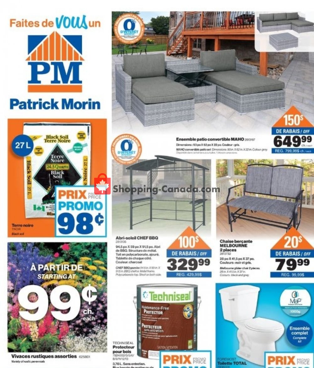 Patrick Morin flyer from Thursday May 2, 2019 to Wednesday May 8, 2019 - page 1