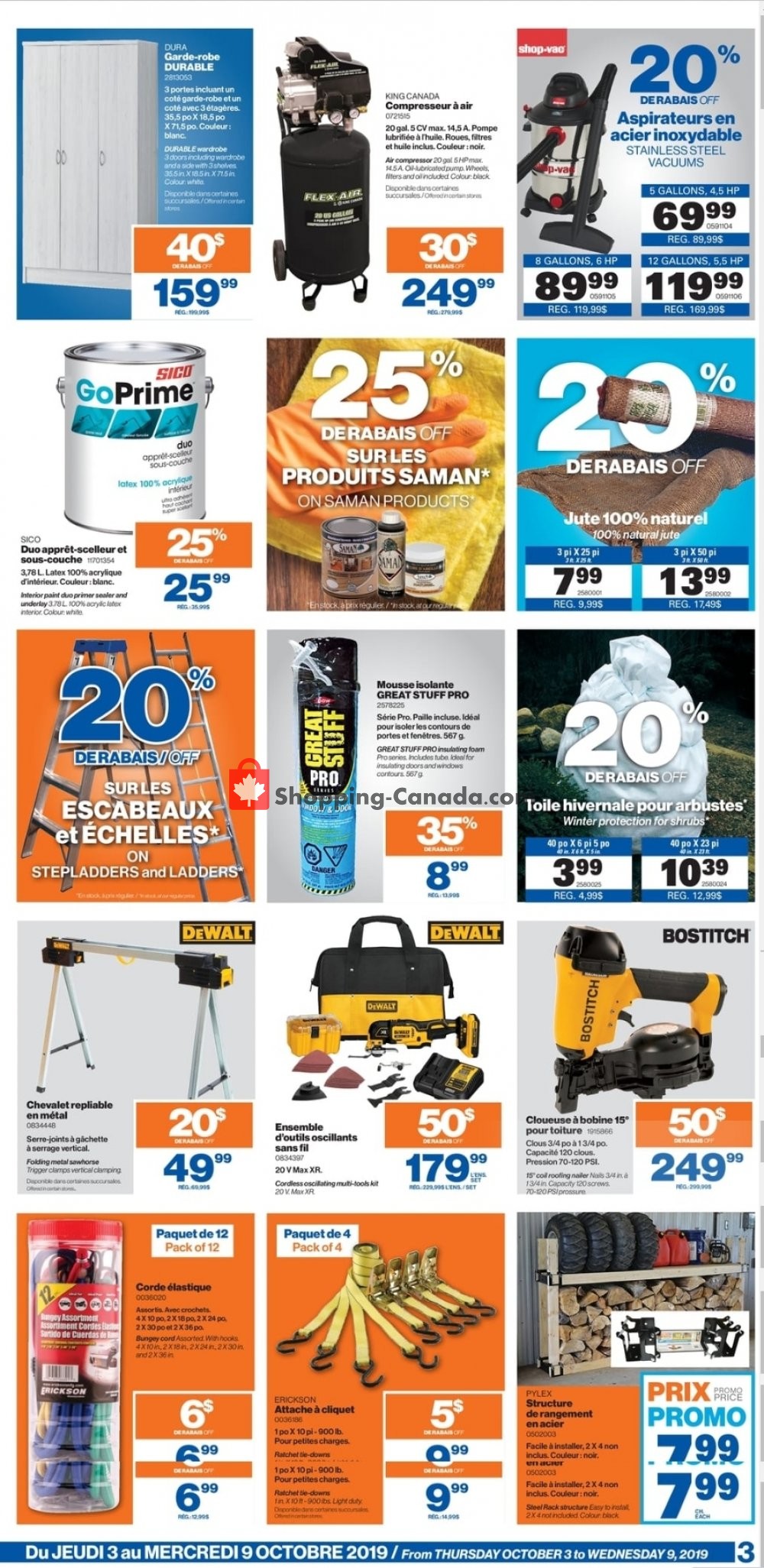 Patrick Morin flyer from Thursday October 3, 2019 to Wednesday October 9, 2019 - page 3